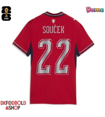 Tjekkiet Tomas Soucek #22 Hjemmebanetrøje Dame VM 2026 Kort ærmer